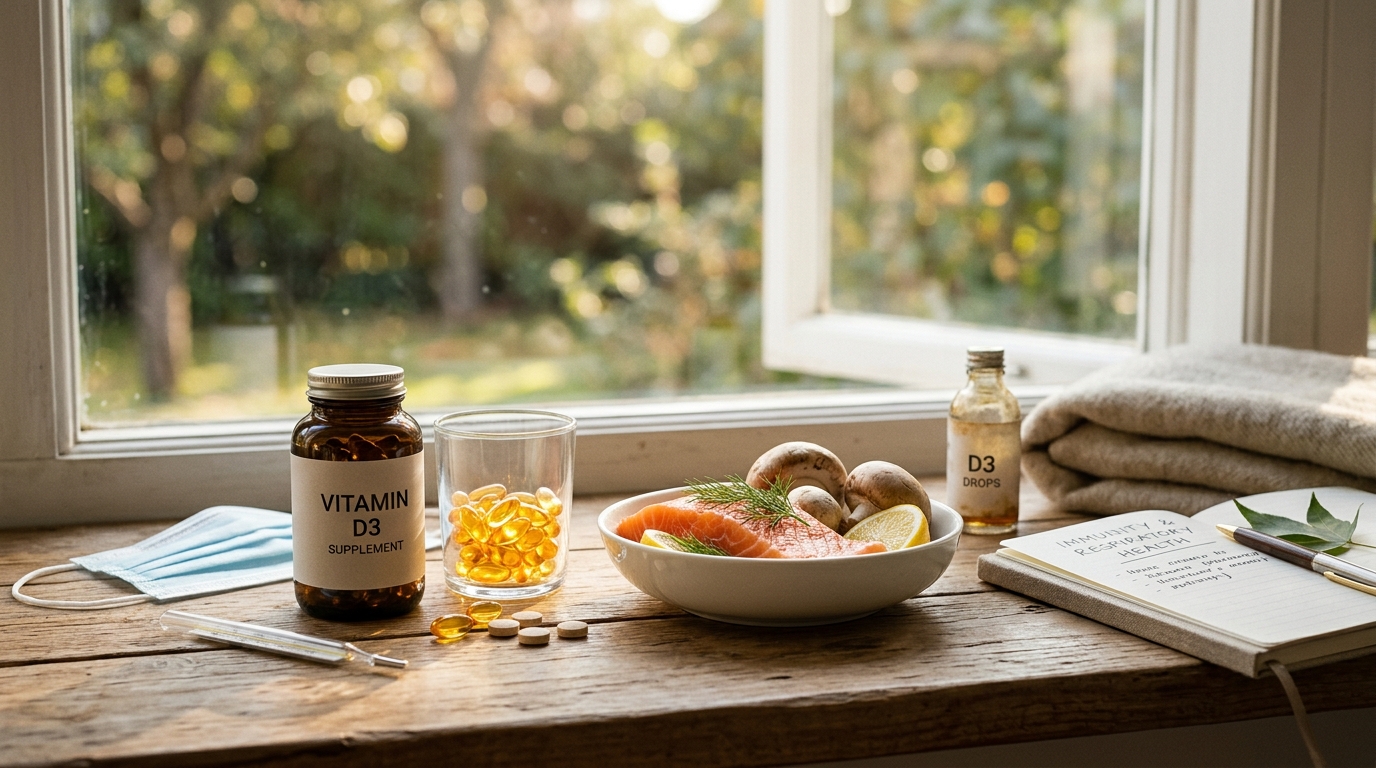 Vitamin D and Immunity: Sunlight, Supplementation, and Respiratory Health